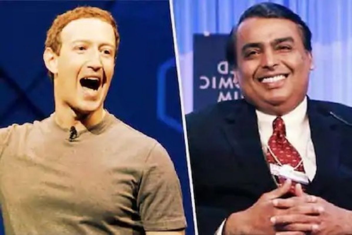 ਫੇਸਬੁੱਕ ਚੀਫ ਮਾਰਕ ਜਕਰਬਰਗ (Facebook chief Mark Zuckerberg)  ਅਤੇ ਰਿਲਾਇੰਸ ਇੰਡਸਟਰੀਜ਼ (Reliance Industries)  ਦੇ ਚੇਅਰਮੈਨ ਅਤੇ ਪ੍ਰਬੰਧ ਨਿਰਦੇਸ਼ਕ ਮੁਕੇਸ਼ ਅੰਬਾਨੀ (Mukesh Ambani) ( PTI)