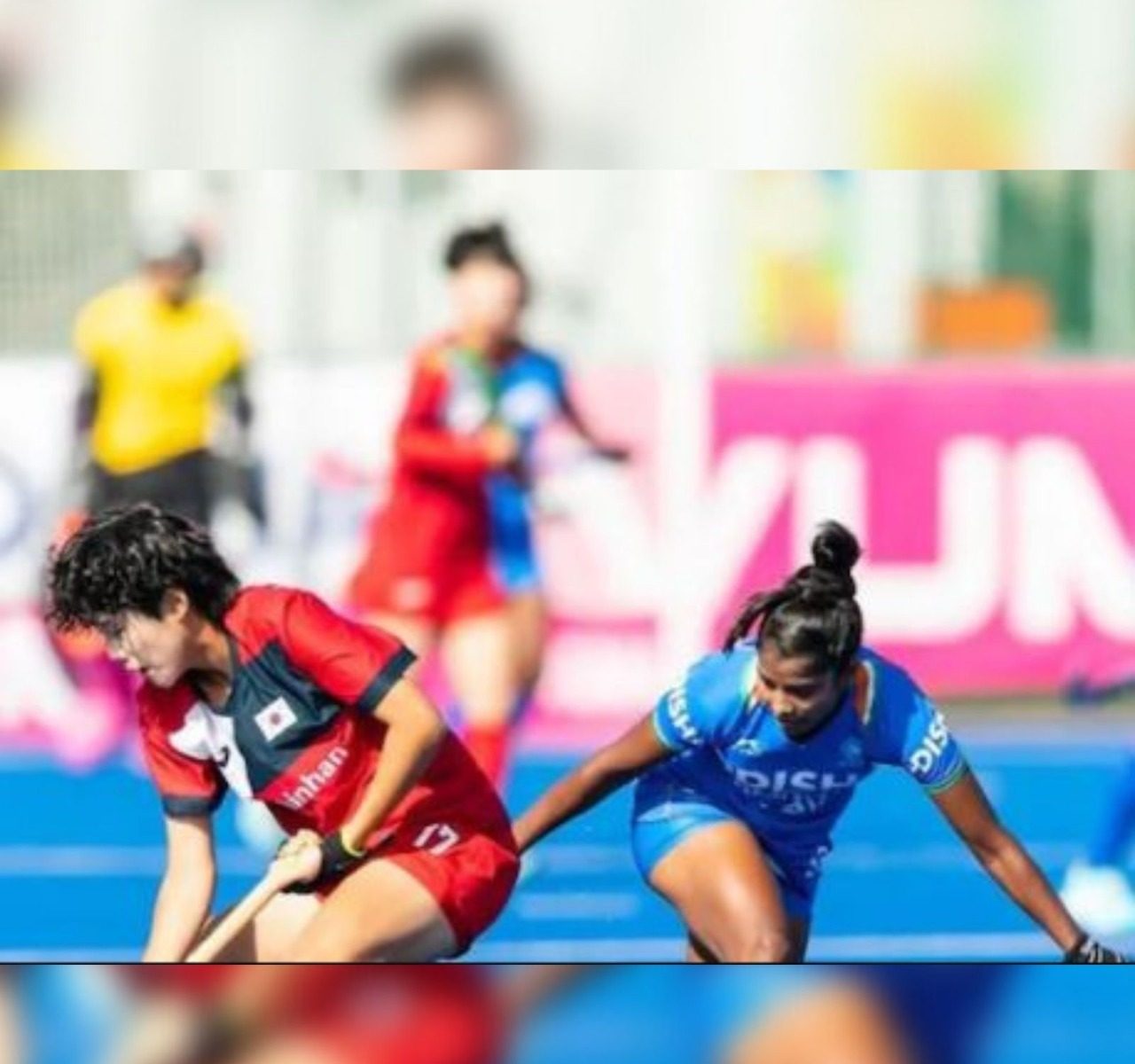 Women's Junior World Cup: ਦੱਖਣੀ ਅਫਰੀਕਾ ਦੇ ਪੋਚੇਫਸਟਰੂਮ 'ਚ ਖੇਡੇ ਜਾ ਰਹੇ ਮਹਿਲਾ ਜੂਨੀਅਰ ਹਾਕੀ ਵਿਸ਼ਵ ਕੱਪ (Women’s Junior Hockey World Cup) 'ਚ ਭਾਰਤੀ ਮਹਿਲਾ ਟੀਮ ਦਾ ਅਜੇਤੂ ਸਫਰ ਜਾਰੀ ਹੈ। 8 ਅਪ੍ਰੈਲ ਨੂੰ ਖੇਡੇ ਗਏ ਕੁਆਰਟਰ ਫਾਈਨਲ ਮੈਚ 'ਚ ਭਾਰਤੀ ਟੀਮ ਨੇ ਦੱਖਣੀ ਕੋਰੀਆ (india Beat south korea) ਦੇ ਖਿਲਾਫ ਹਾਕੀ ਖੇਡ ਕੇ ਸੈਮੀਫਾਈਨਲ 'ਚ ਜਗ੍ਹਾ ਬਣਾਈ ਸੀ।