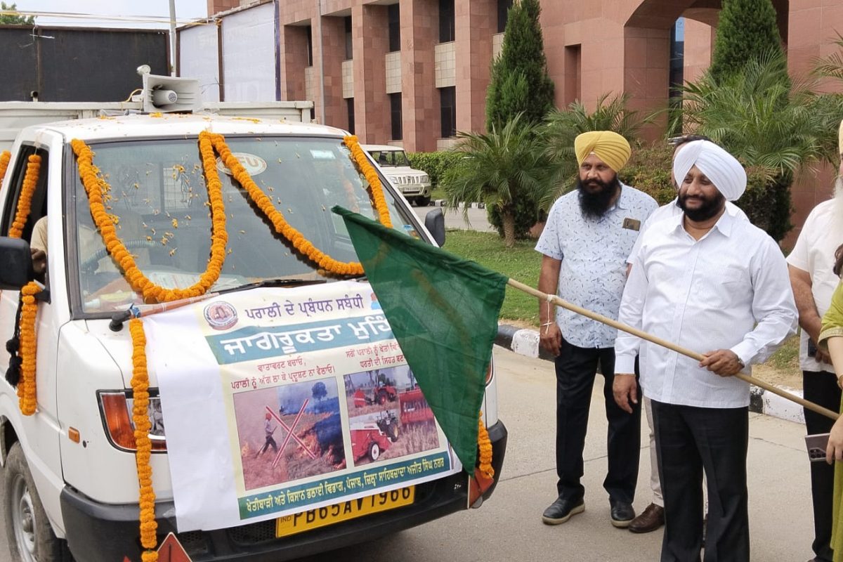 Constituency MLA Kulwant Singh gave the green flag to the awareness van