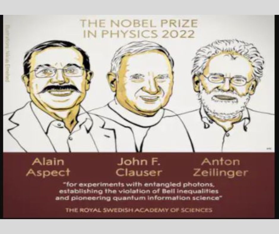 Nobel Prize 2022: ਭੌਤਿਕ ਵਿਗਿਆਨ ‘ਚ ਖੋਜ ਲਈ 3 ਵਿਗਿਆਨੀਆਂ ਨੂੰ ਮਿਲੇਗਾ ਨੋਬਲ ਪੁਰਸਕਾਰ