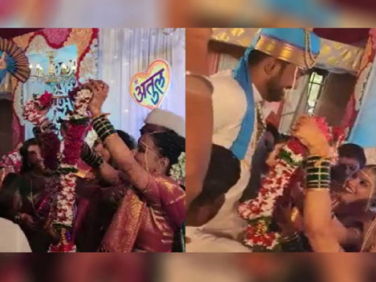 Video: ਦੋ ਸਕੀਆਂ ਭੈਣਾਂ ਨੇ ਇਕੋ ਮੁੰਡੇ ਨਾਲ ਕਰਵਾਇਆ ਵਿਆਹ, ਪਰਿਵਾਰ ਵਾਲੇ ਵੀ ਖੁਸ਼  (Credit-Twitter/@imvivekgupta)